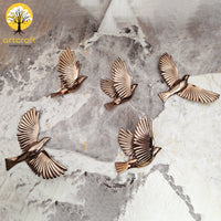 Thumbnail for Rose Gold Seagulls - Flying Birds - 100% Made From Brass