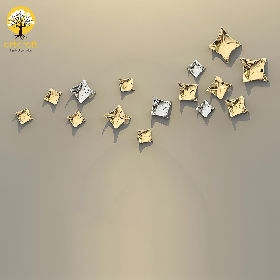 Twist Square Wall Decor - 100% Made From Brass