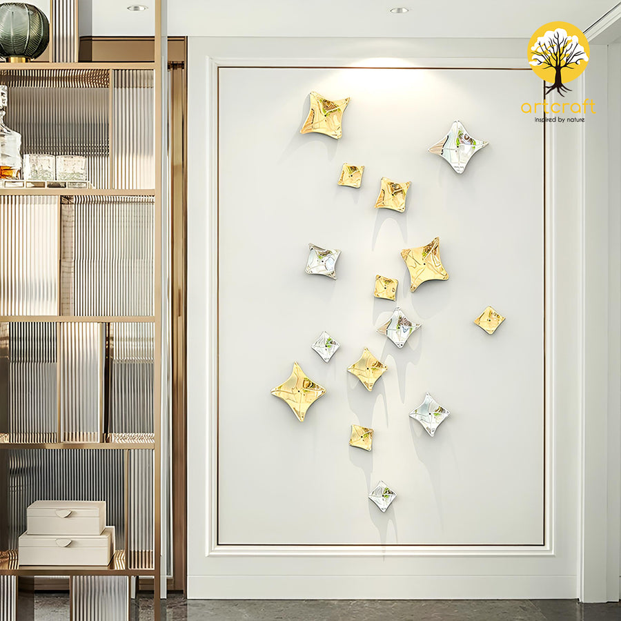 Twist Square Wall Decor - 100% Made From Brass