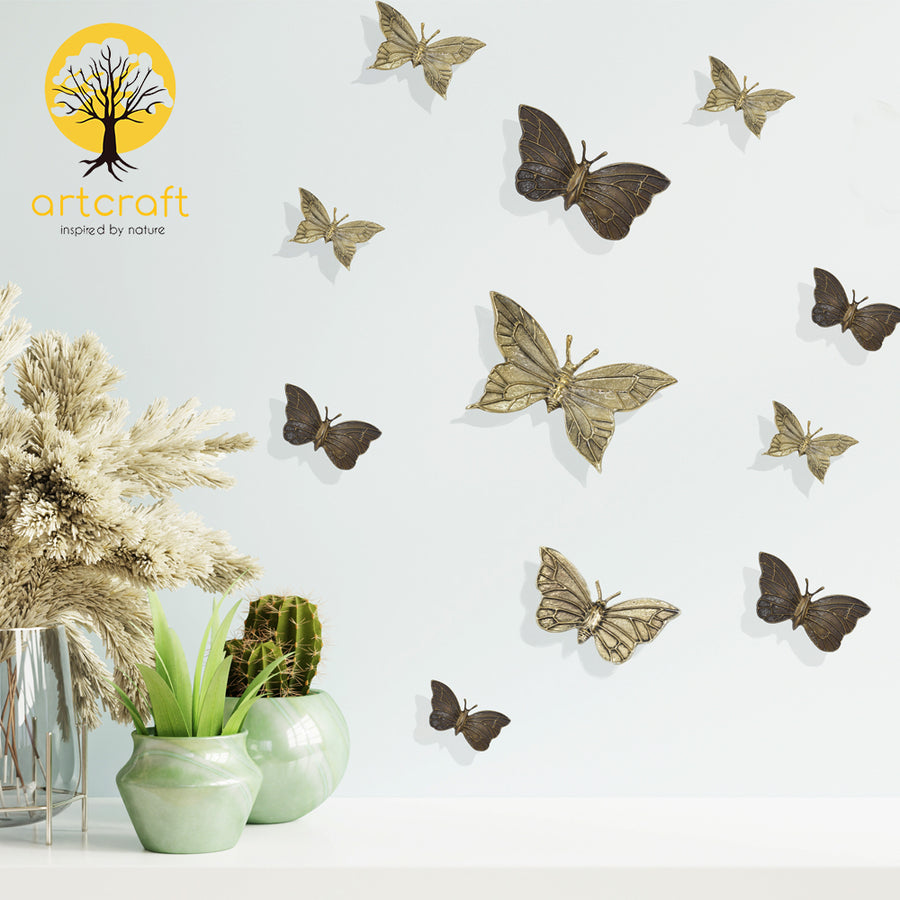 3D ButterFly Wall Decor - 100% Made From Brass