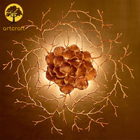 Thumbnail for Backlit Gingko Leaf Twig - 100% Made with Brass