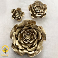Thumbnail for Rose Wall Flower Decor - 100% Made From Brass