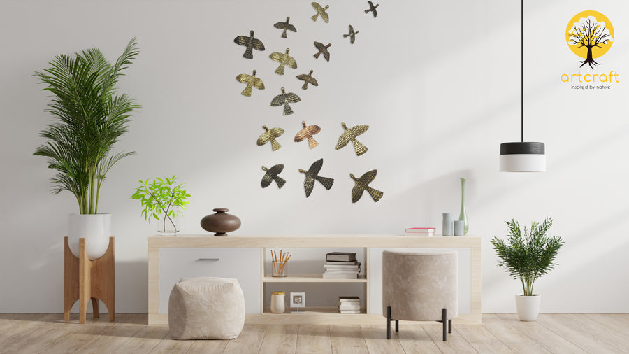 3D - Flying Birds - 100% Made From Brass