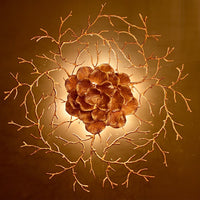 Thumbnail for Backlit Gingko Leaf Twig - 100% Made with Brass