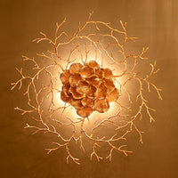Thumbnail for Backlit Gingko Leaf Twig - 100% Made with Brass