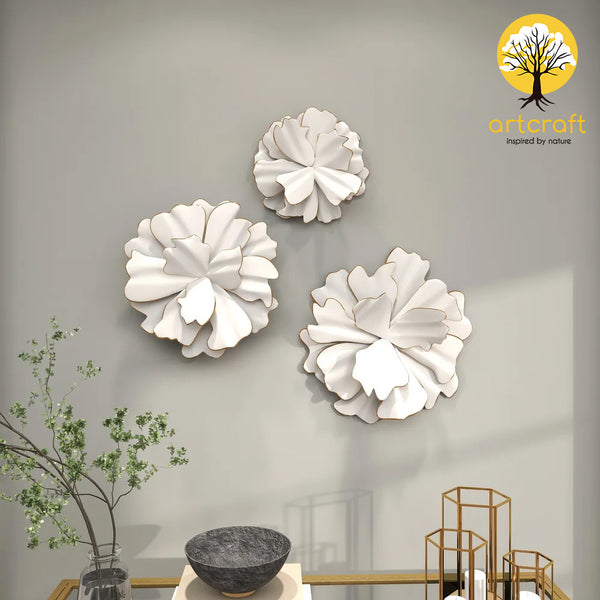 3D Wall Flower Decor - 100% Made From Brass
