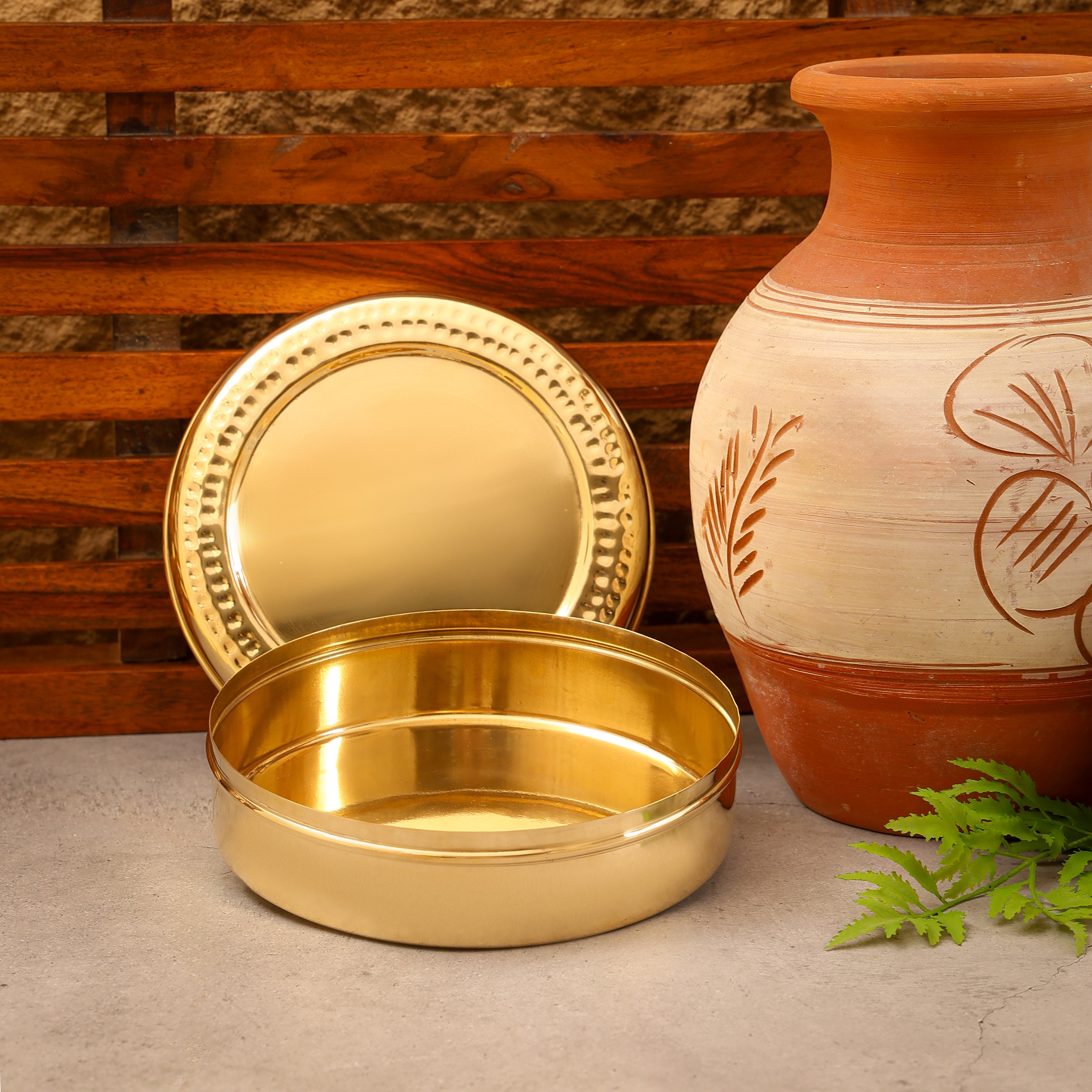 Bras Roti Brass Roti Box / Chapati Box | Big | Non Toxic – Artcraft