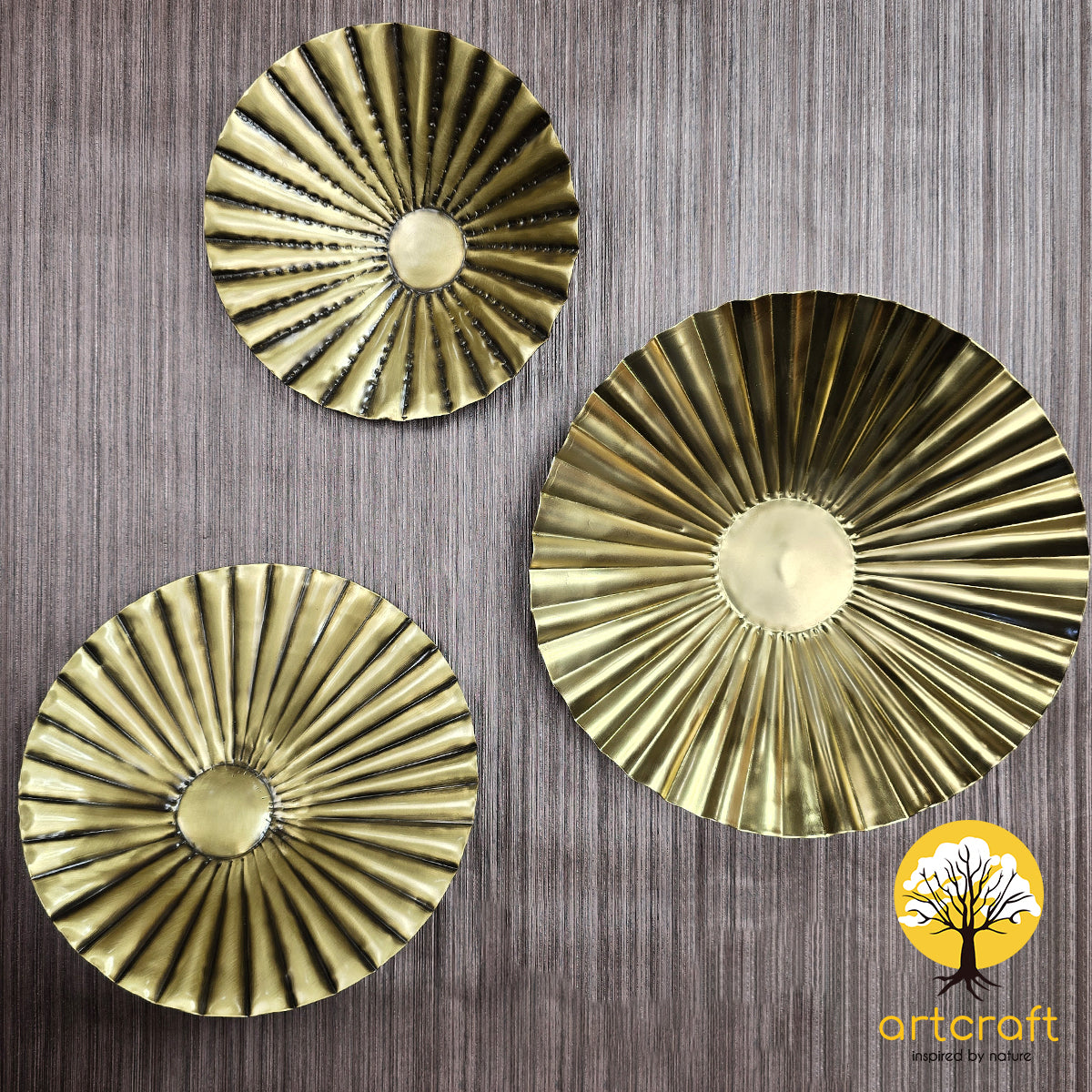 Circles wall decor - 100% Made in Pure Brass – Artcraft
