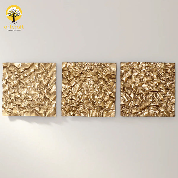 Crinkle -Wall Decor  - 100% Made From Brass