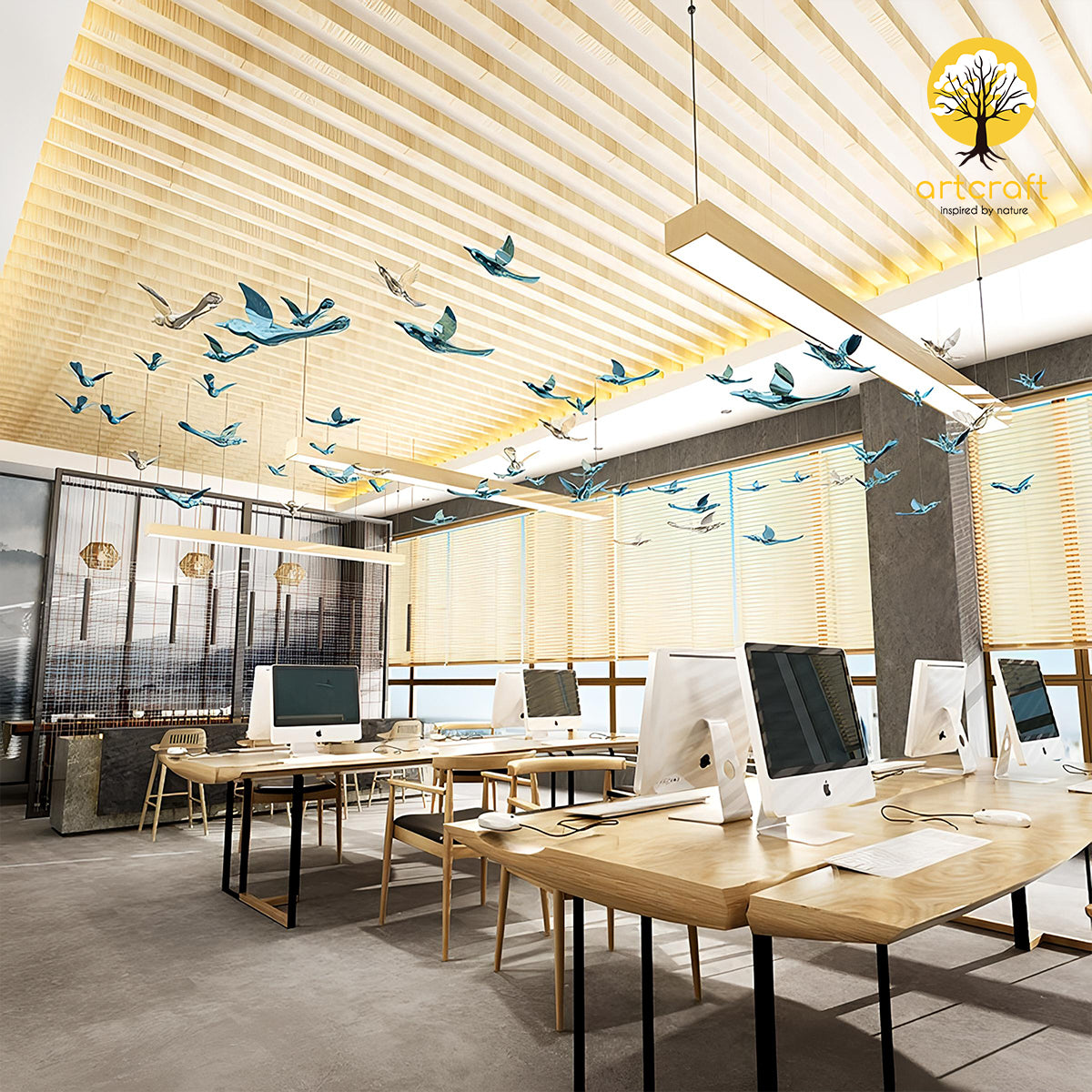 Hanging Dove Birds - 100% Made From Brass
