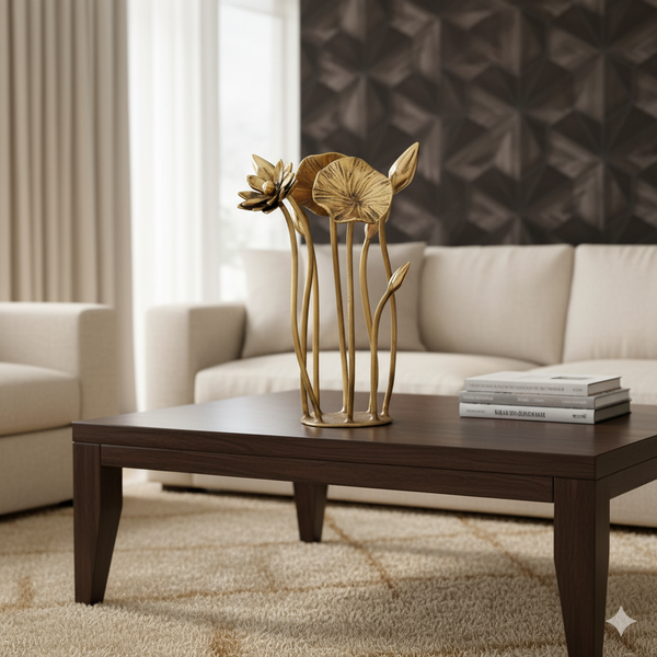 LOTUS BUNCH TABLE DECOR - 100% MADE FROM BRASS