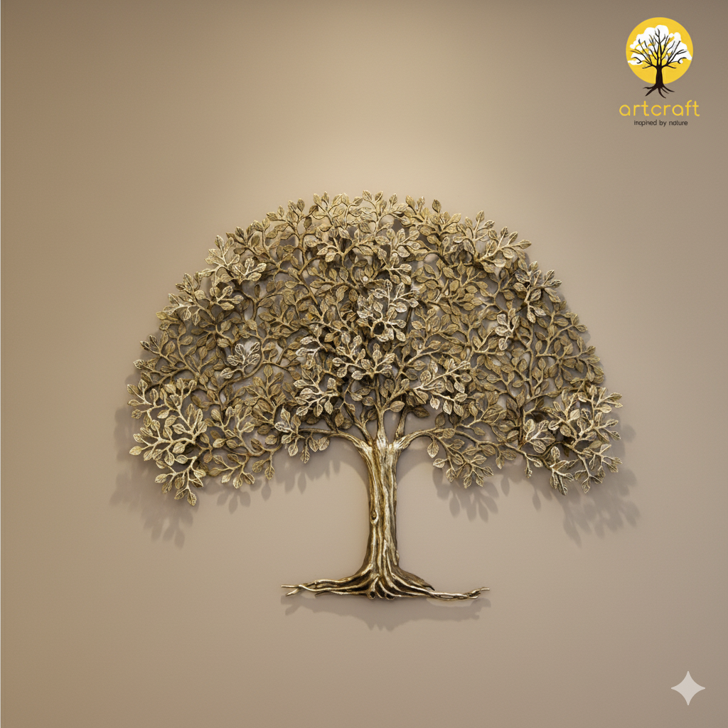 Brass Kalpvriksha Tree of Life - Kalpataru concept – Artcraft
