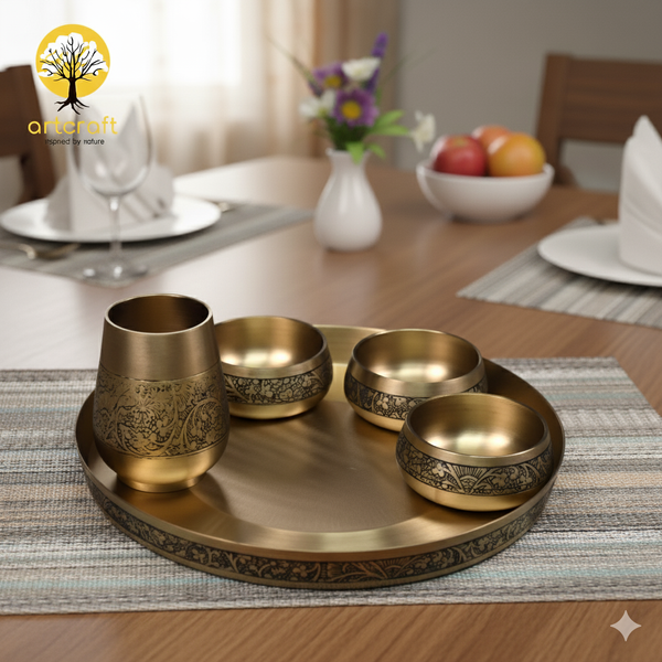 Elegant - Set of 6 Kansa Utensils