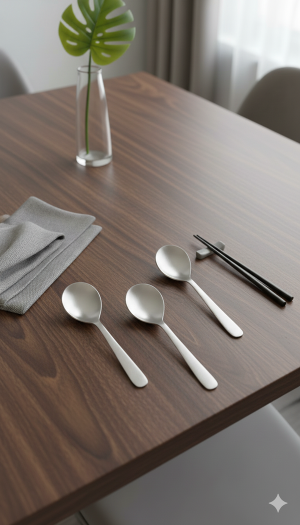 SET OF 3 SERVING SPOONS
