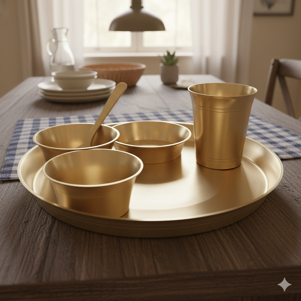 Sattva-  Set of 6 Kansa Utensils