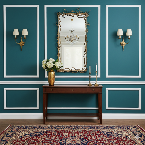 Vine Wall Mirror - 100% Made From Brass