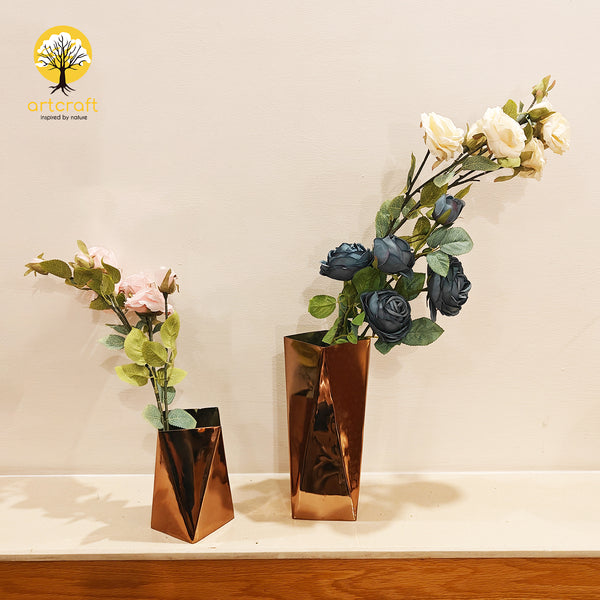 Geometric Vase - Made in 100% Pure Brass