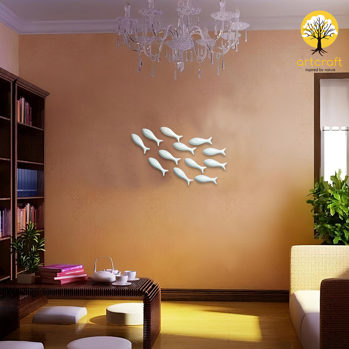 Guppy fish wall decor - 100% Made in Pure Brass