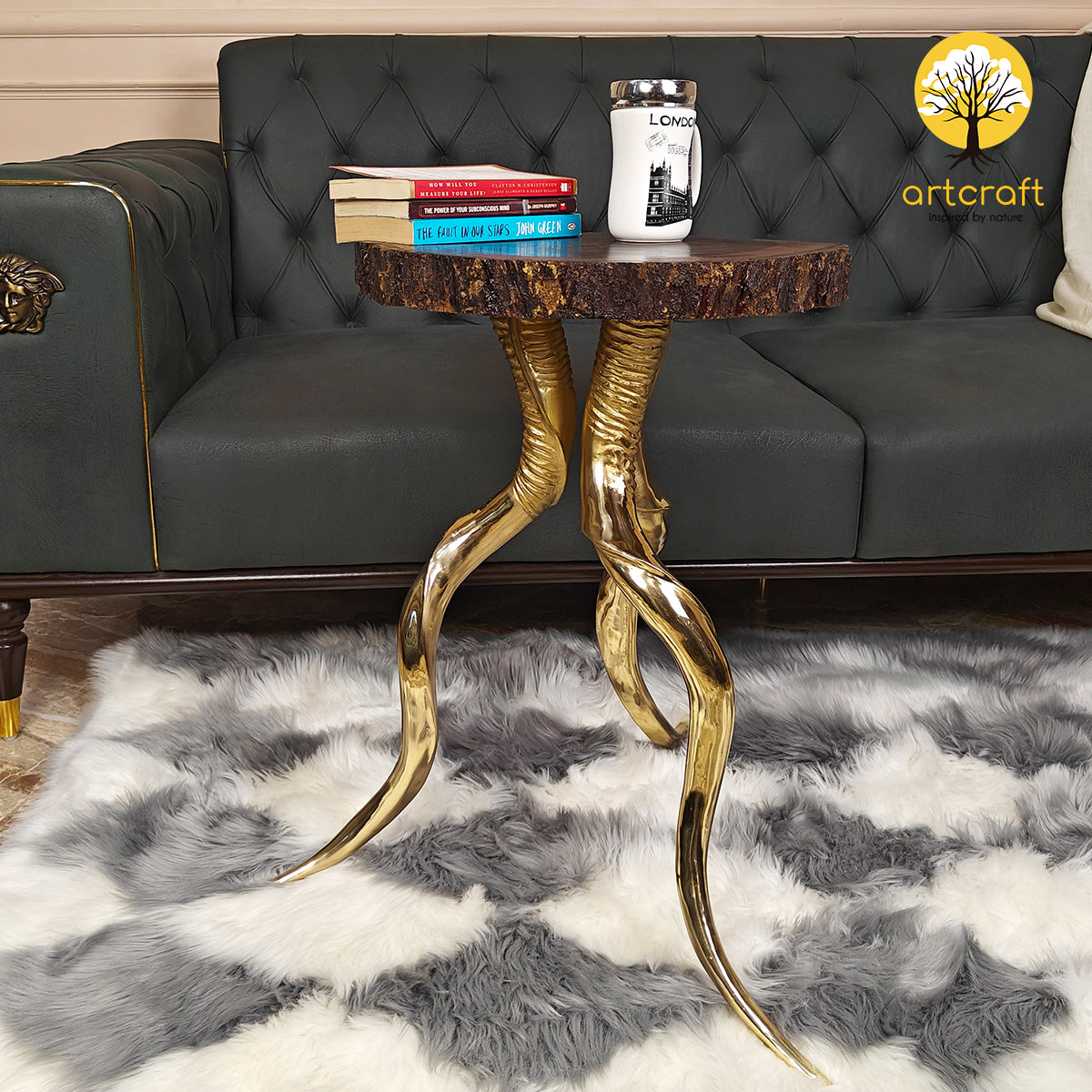 Horn Table  - 100% Made With Pure Brass