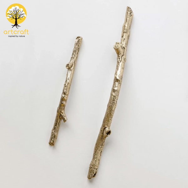 Bark Twig Handle - 100% Made from Pure Brass