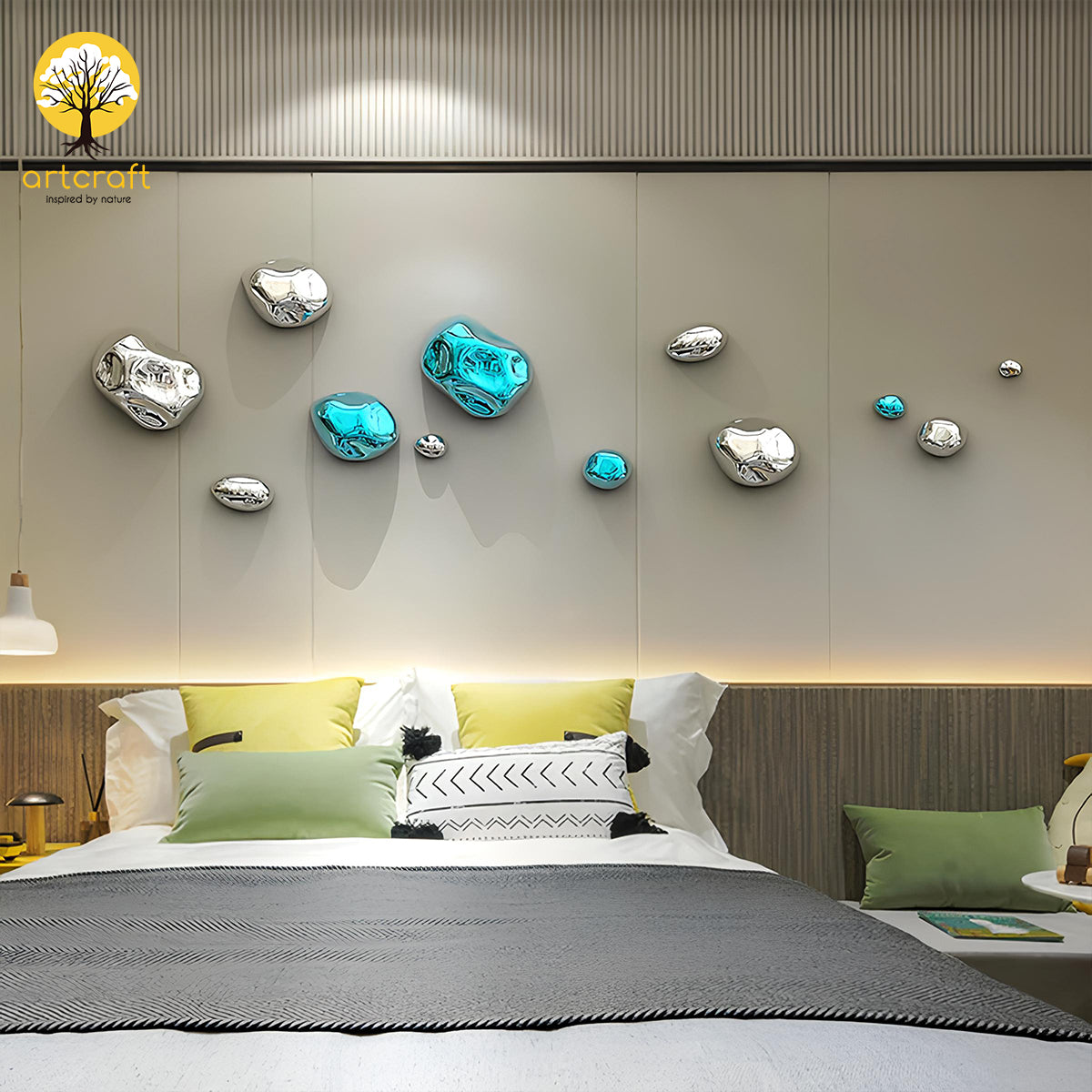 Pebbles wall decor - 100% Made in Pure Brass