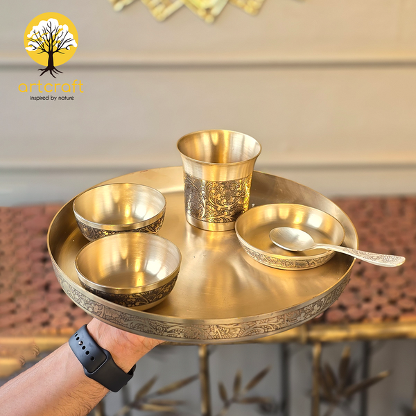 Maharaja- Set of 6 Kansa Utensils
