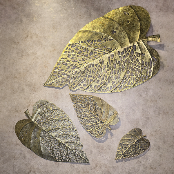 Venation Leaf Wall Hanging- 100% Made In Brass