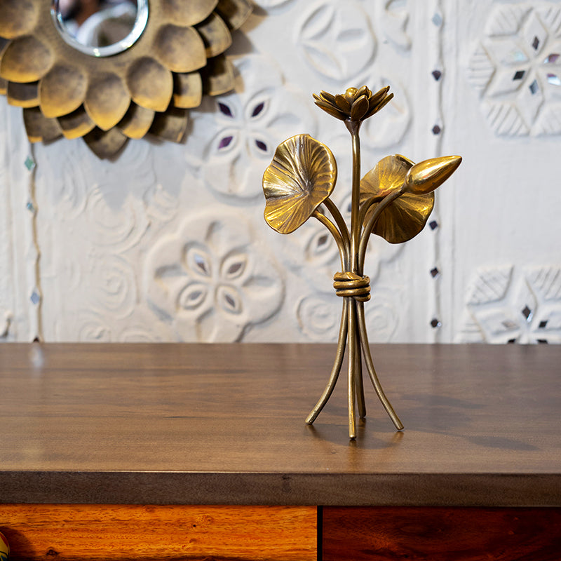 LOTUS BOUQUET TABLE DECOR - 100% MADE FROM BRASS