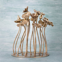 Thumbnail for WIDE LOTUS BUNCH TABLE DECOR - 100% MADE FROM BRASS