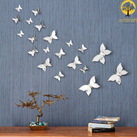 Thumbnail for Chrome Butterfly Wall Decor