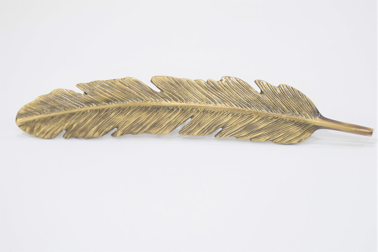 Feather Wall Hanging - 100% Made In Brass