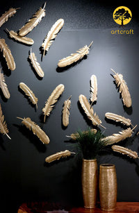 Thumbnail for Feather Wall Hanging - 100% Made In Brass