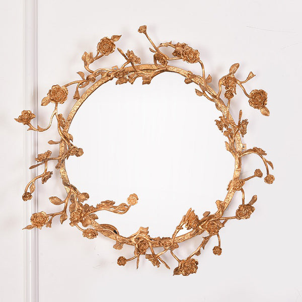 Flora Wall Mirror - 100% Made From Brass