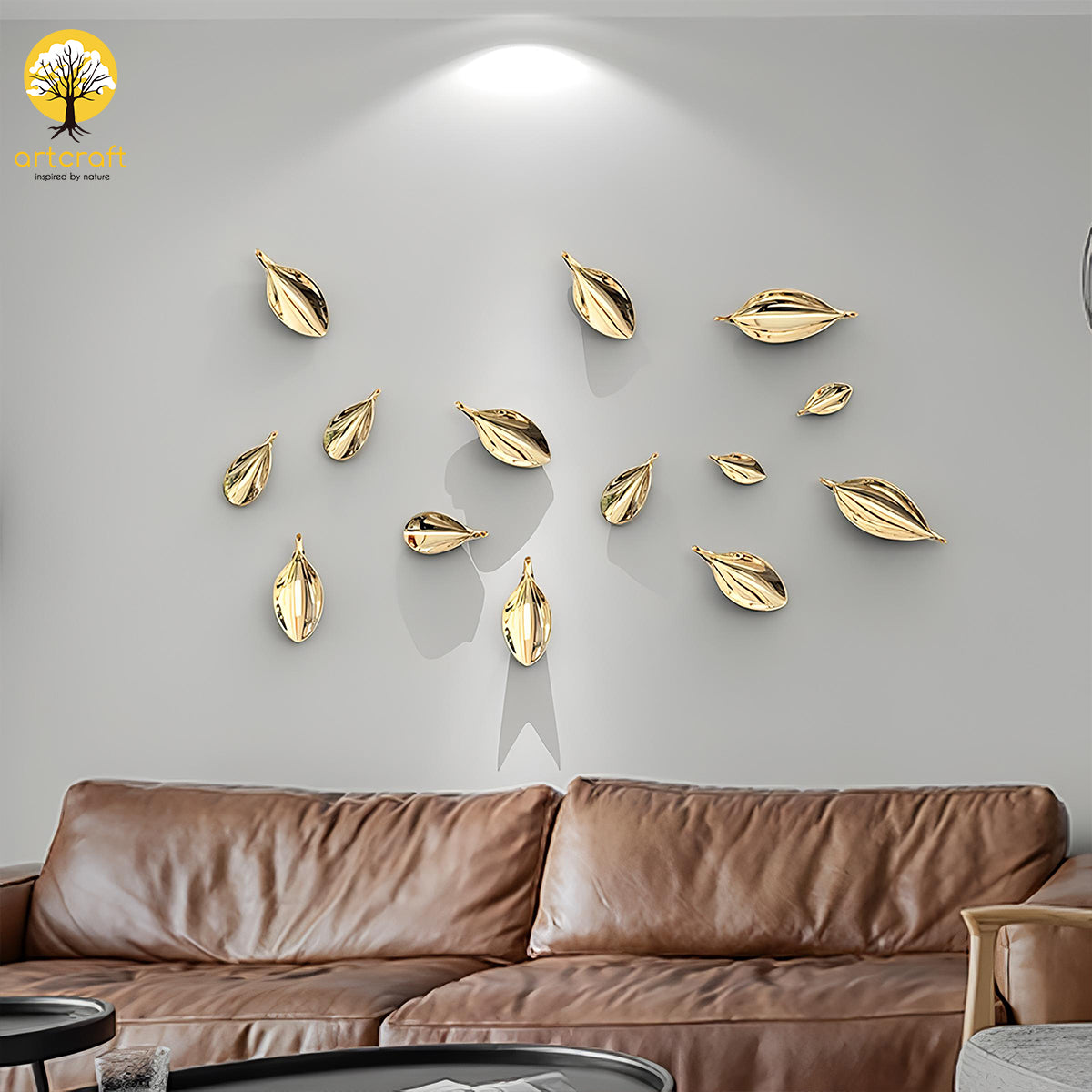 FOLD LEAF WALL HANGING - 100% MADE IN BRASS