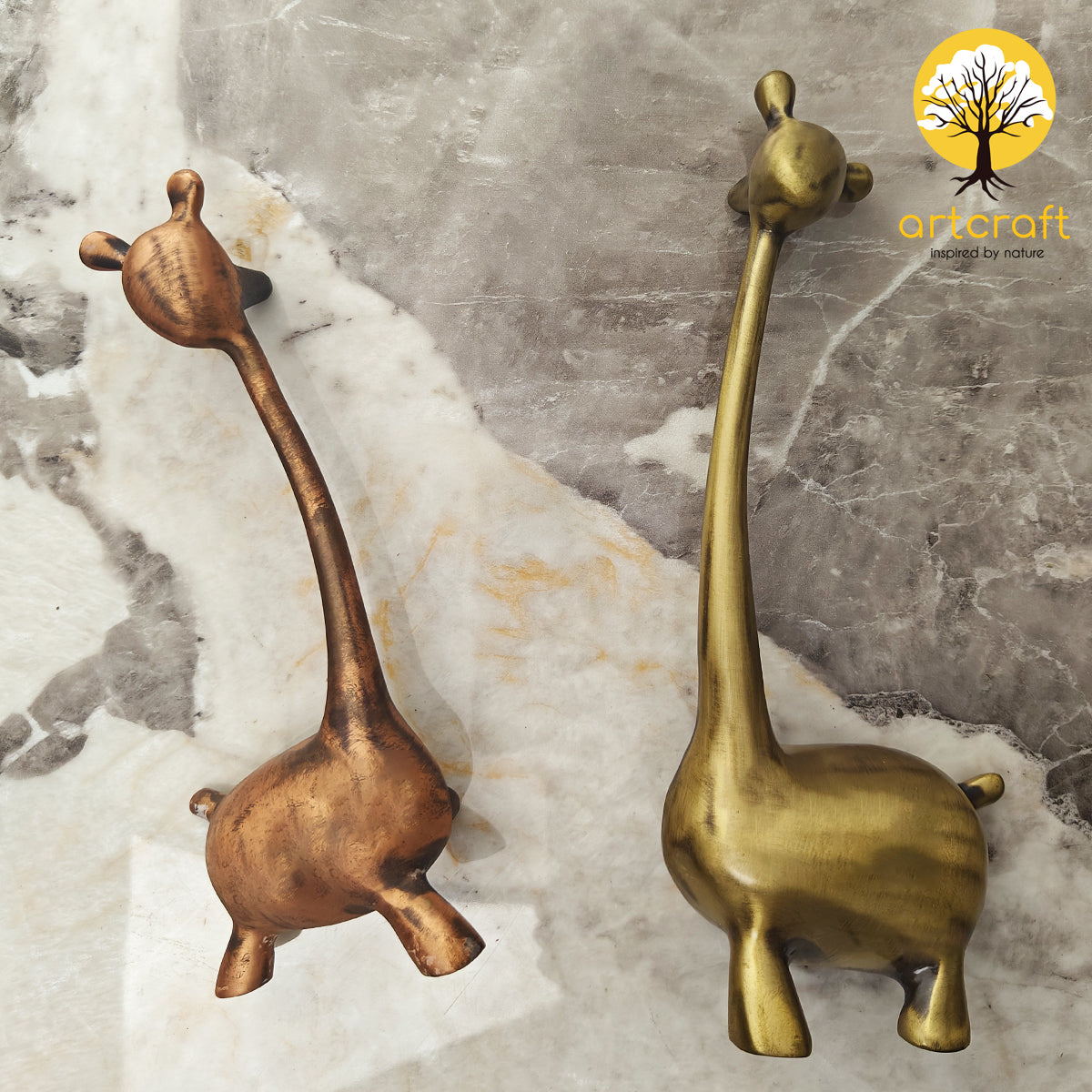 Giraffe Handle - 100% Made from Pure Brass