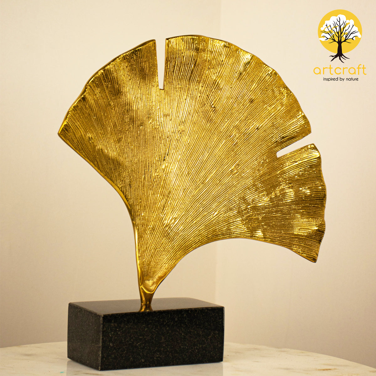 Gingko Leaf Table Art - 100% MADE FROM BRASS