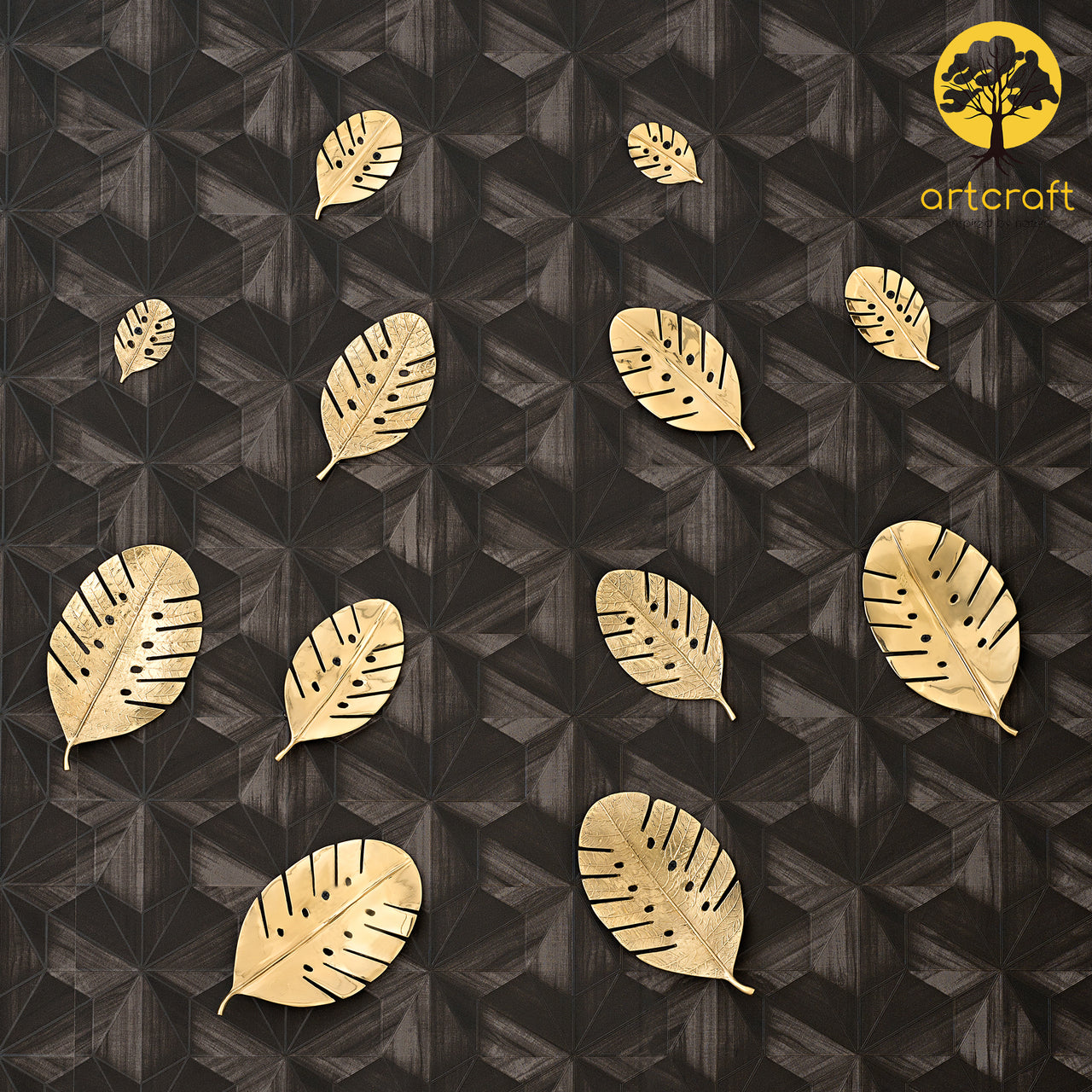CUT LEAF WALL HANGING - 100% MADE IN BRASS