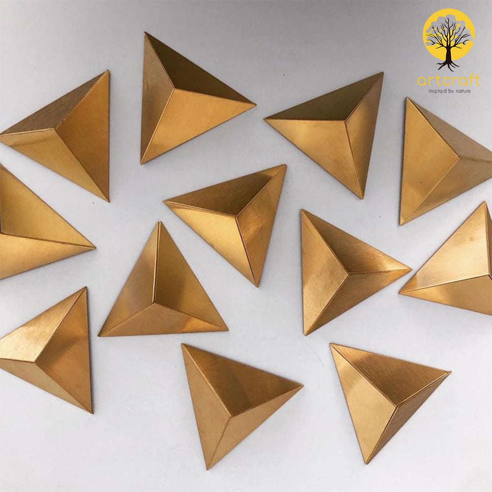 Pyramids -Wall Decor  - 100% Made From Brass