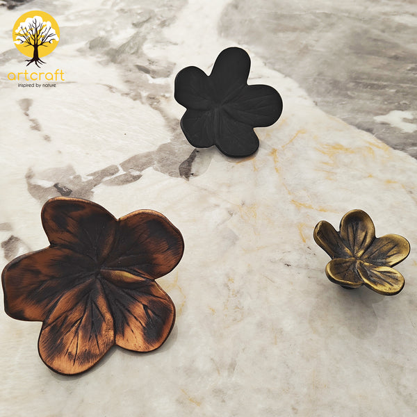 Royal Flowers Handle - 100% Made from Pure Brass