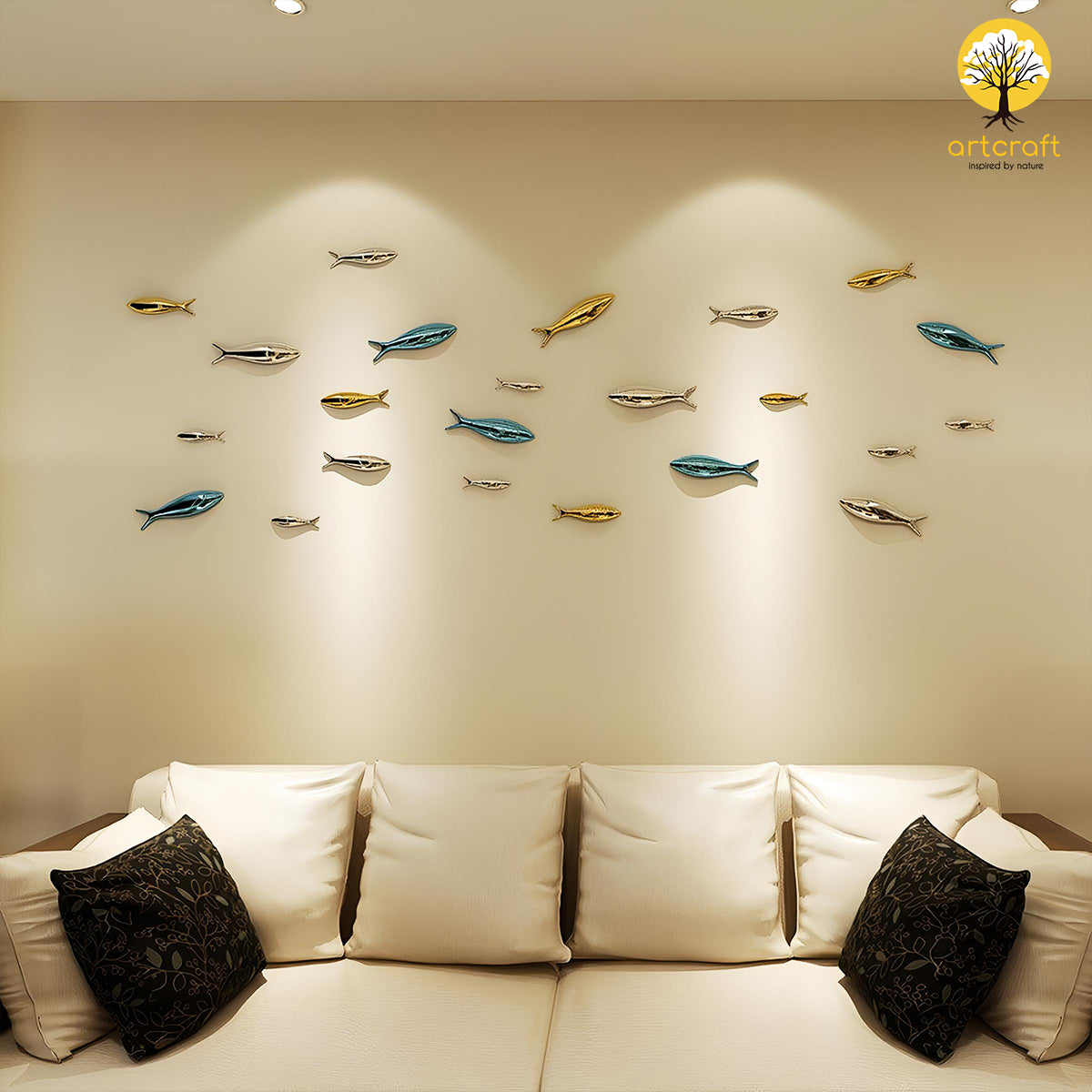 Tuna fish wall decor - 100% Made in Pure Brass