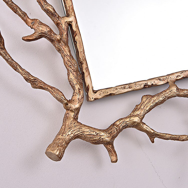 Twig Wall Mirror - 100% Made From Brass