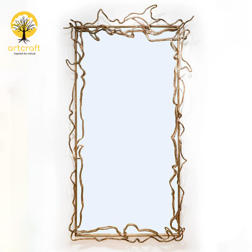 Vine Wall Mirror - 100% Made From Brass