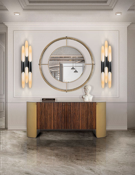 Rossette Wall Mirror - 100% Made From Brass